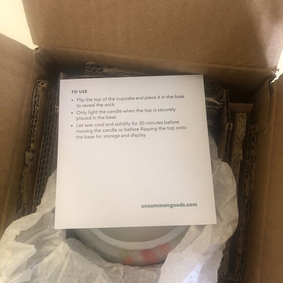 Birthday Cupcake Glass Candle Jar by Uncommon Goods - Picture 9 of 11